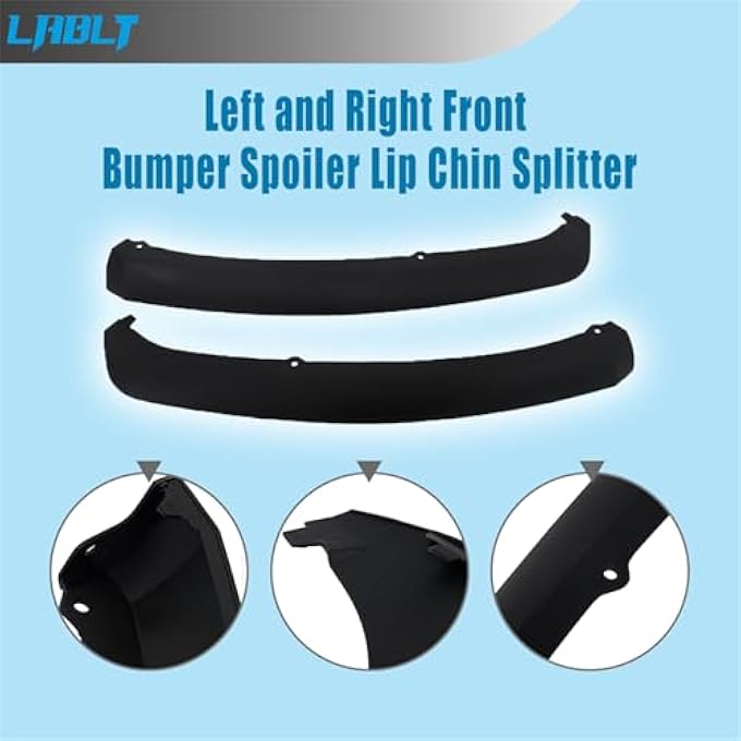 LABLT Front Bumper Spoiler Lip Chin Splitter Left and Right Replacement for Ford Focus 2012 2013 2014 FO1095244C - Image 5
