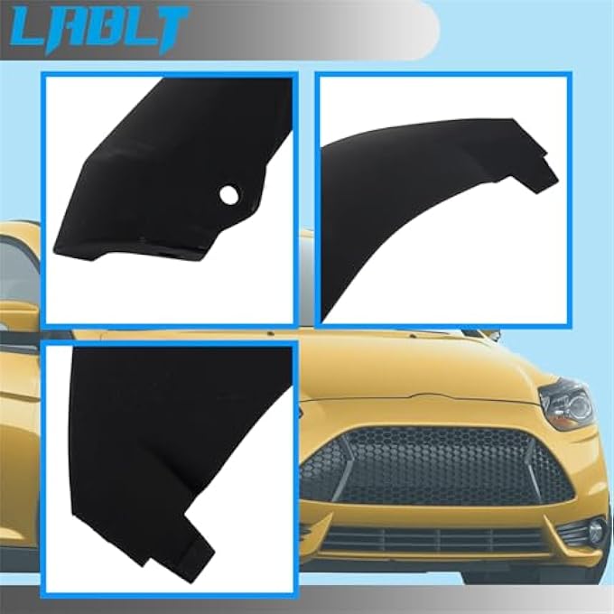 LABLT Front Bumper Spoiler Lip Chin Splitter Left and Right Replacement for Ford Focus 2012 2013 2014 FO1095244C - Image 2