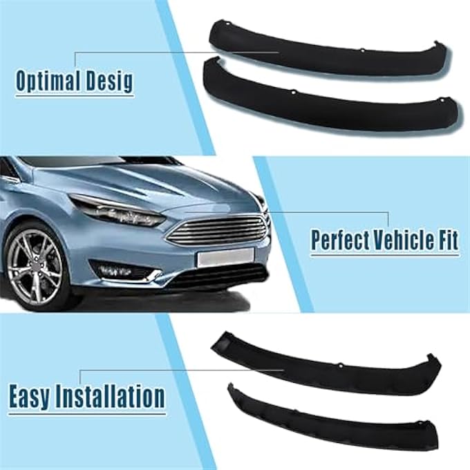 LABLT Front Bumper Spoiler Lip Chin Splitter Left and Right Replacement for Ford Focus 2012 2013 2014 FO1095244C - Image 3