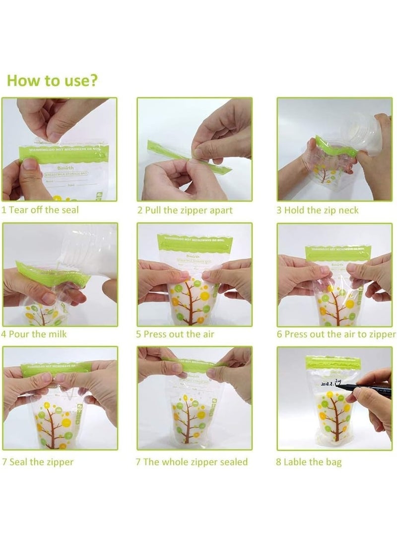 Bimirth Breastmilk Storage Bags, 112 Pack Convenient BPA Free Breastmilk Storage Bags for Breastfeeding. - Image 3