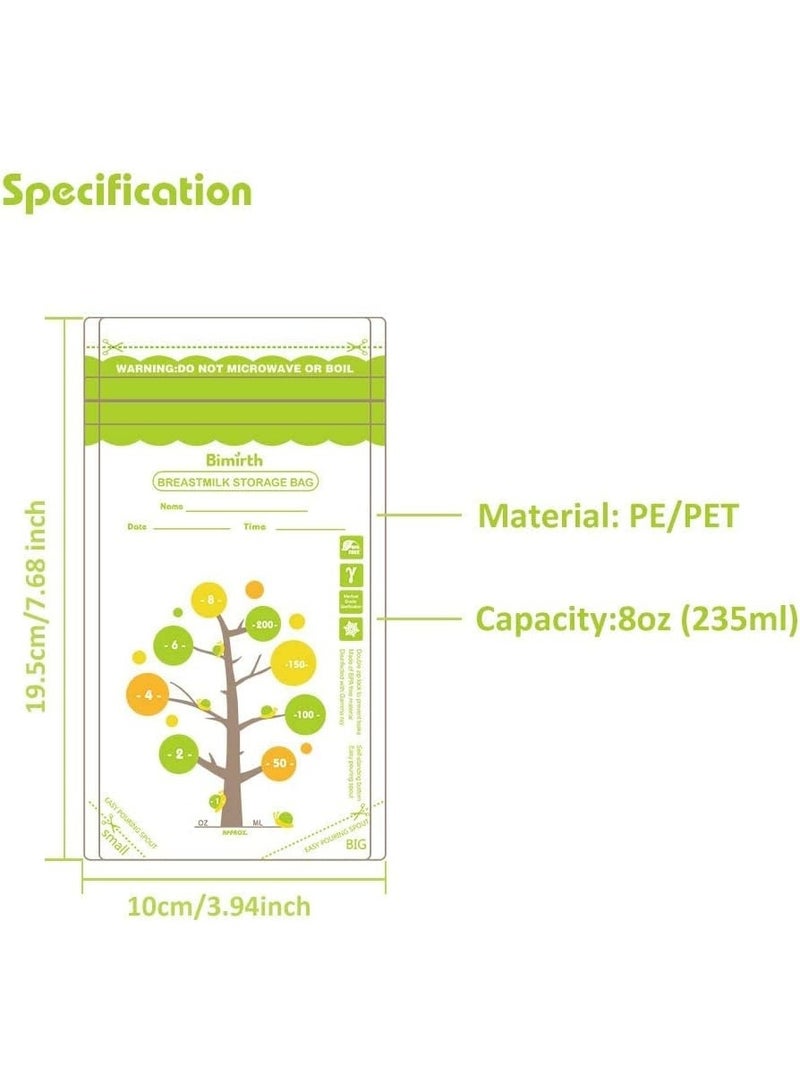 Bimirth Breastmilk Storage Bags, 112 Pack Convenient BPA Free Breastmilk Storage Bags for Breastfeeding. - Image 4