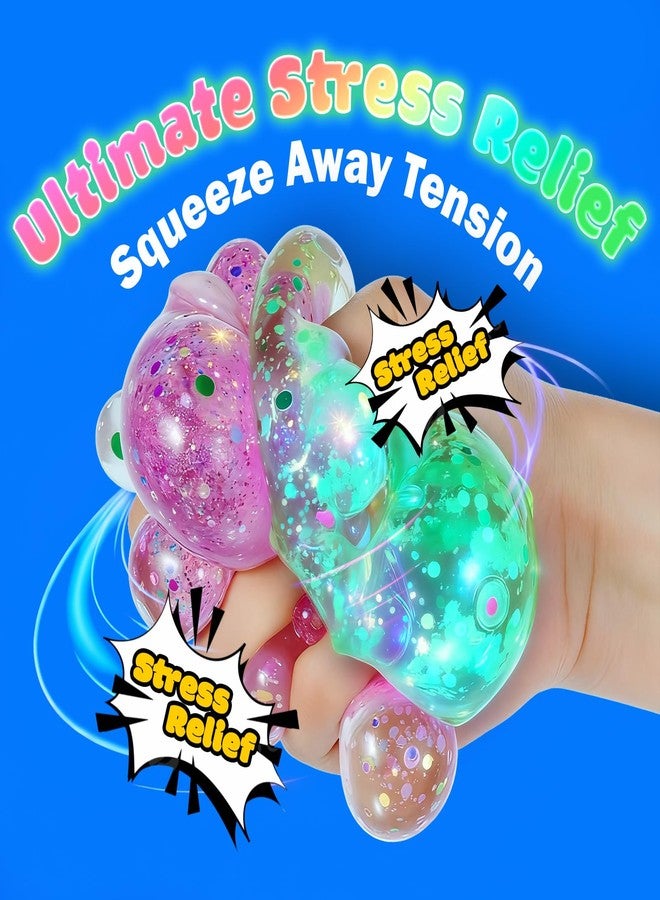 UGYWI Christmas Stocking Stuffers - Glow in The Dark-Squishy Fidget Toys for Kids, Gifts for Boys Girls Age 3+ 4Pcs- Christmas Tree - Image 4