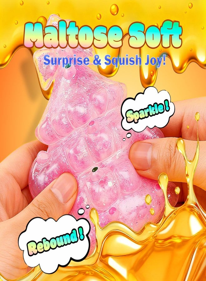 UGYWI Christmas Stocking Stuffers - Glow in The Dark-Squishy Fidget Toys for Kids, Gifts for Boys Girls Age 3+ 4Pcs- Christmas Tree - Image 3