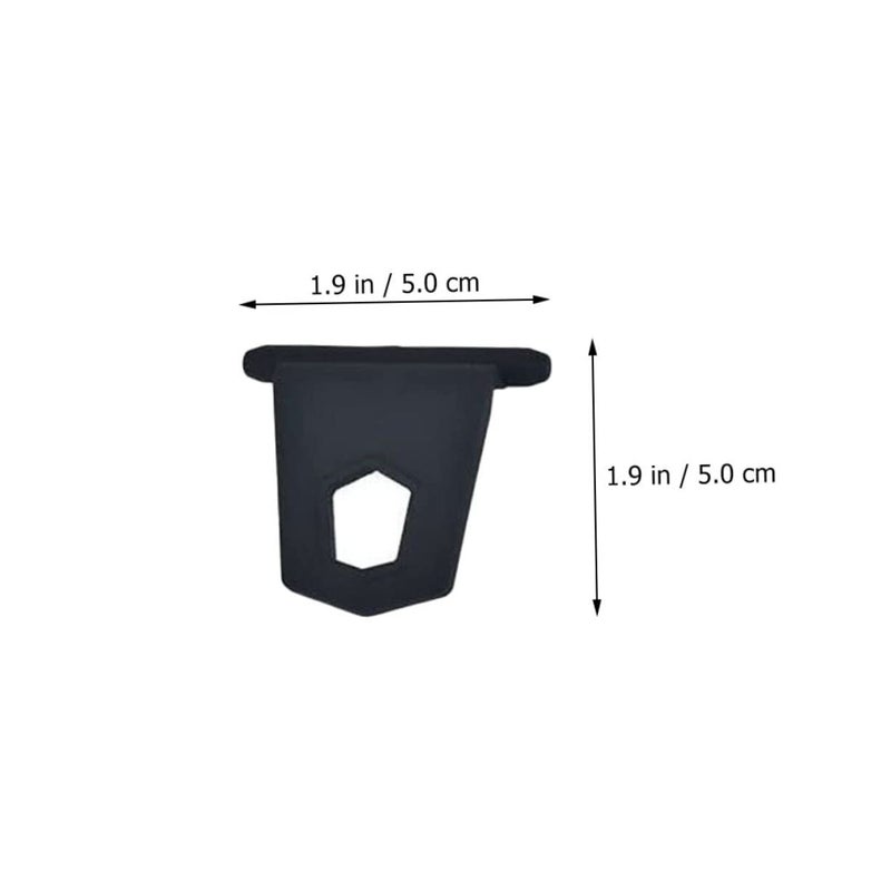 5Pcs Black Rubber Awning Hook Rings For RV Camper Motorhome Lightweight Easy Use - Image 3