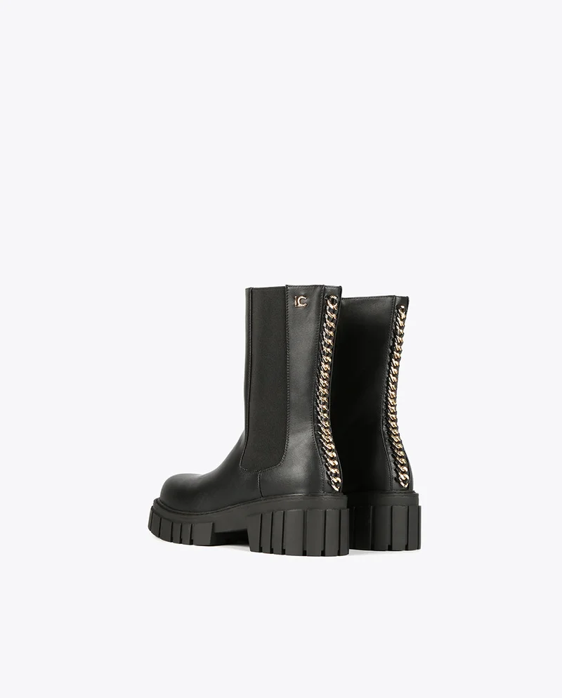 Lola Casademunt Black ankle boots with chain