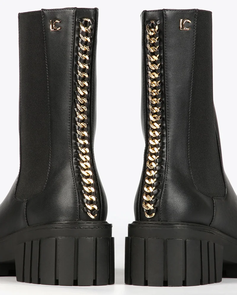 Lola Casademunt Black ankle boots with chain