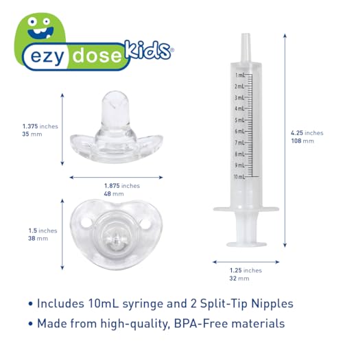 EZY DOSE Medicine Dispenser & Liquid Oral Syringe, Safe & Easy to Use, Precise Dosage for Distribution of Medication, Ideal for Liquids, Clear and Easy to Read Measurements, BPA-Free, Made in the USA - Image 3