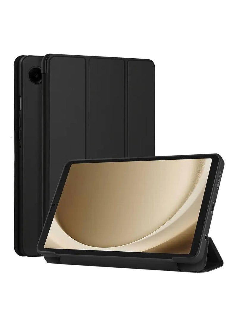 هيكسابيكس حافظة ذكية لهاتف Samsung Tab A9 مقاس 8.7 بوصة حافظة/غطاء ذكي قابل للطي واقٍ لهاتف Samsung Galaxy Tab A9 X110/X115 مقاس 8.7 بوصة 2023 أسود  - Image 1