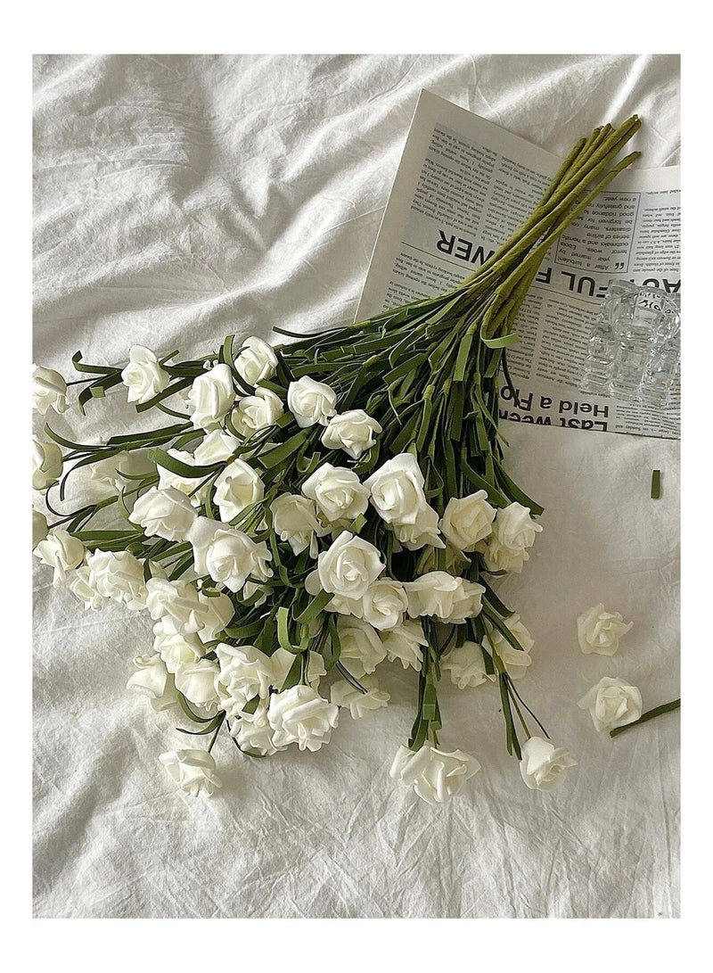 FridayIn 3 Pieces Artificial Flower Rose Bouquet Home Office Decor Valentine's Day Gift - Image 5