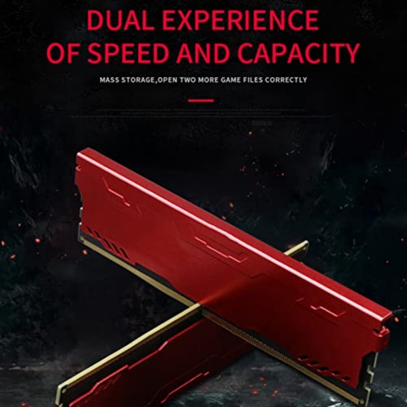 ذاكرة RAM DDR4 بسعة 32 جيجابايت 2×16 جيجابايت بسرعة 3200 ميجاهرتز لأجهزة الكمبيوتر مع إضاءة RGB وهيكل معدني مزودة بدرع حراري مخصصة لكمبيوتر الألعاب من دبفورز، 16 جيجابايت 2 × 8 جيجابايت - Image 3