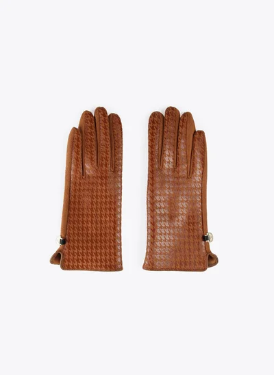 Lola Casademunt Houndstooth gloves