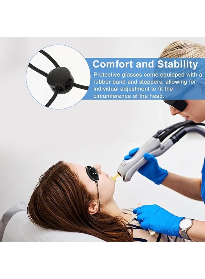 Generic Fda Approval Goggle For Ipl Laser Safety Glasses Red Light Therapy And Laser Hair Removal Treatment Beauty Patient Protective Eye Goggle For Ipl, Laser, Led, Uv Lamp Treatment (4-Pack) - Image 5