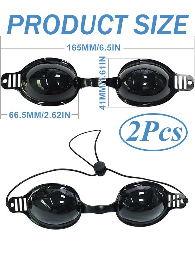 Generic Fda Approval Goggle For Ipl Laser Safety Glasses Red Light Therapy And Laser Hair Removal Treatment Beauty Patient Protective Eye Goggle For Ipl, Laser, Led, Uv Lamp Treatment (2-Pack) - Image 2