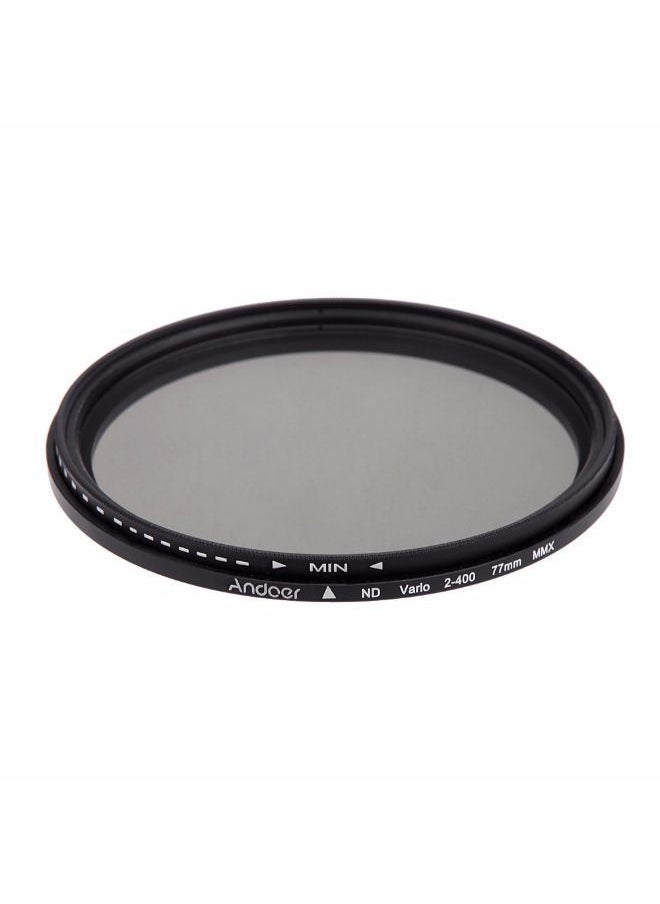 NIBEMINENT - Neutral Density Adjustable ND2 To ND400 Variable Filter Black/Clear - Image 1