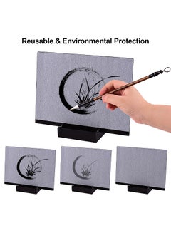 Reusable Buddha Board Artist Board Paint with Water Brush & Stand Release  Pressure Relaxation Meditation Art Mindfulness Gift