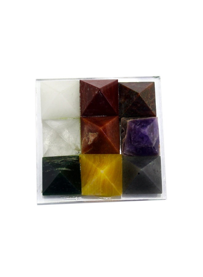 Latas Navagraha Pyramid Tray with Base Nine Planet Pyramid |Vastu Feng Shui Reiki Healing Crystal Products for Home Office - Image 5