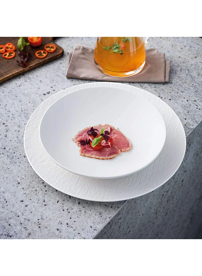 Villeroy & Boch 6-Piece Manufacture Rock Blanc Flat Bowl