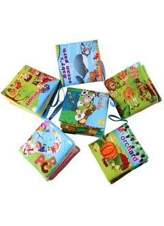 Generic Original Direct Sales 6-style Baby Cloth Book Tear-proof Bb Baby Cloth Book Early Education Toy Cloth Book-Color:6 Pieces (each 5 Pages And 10 Sides) Weight 165g  - Image 3