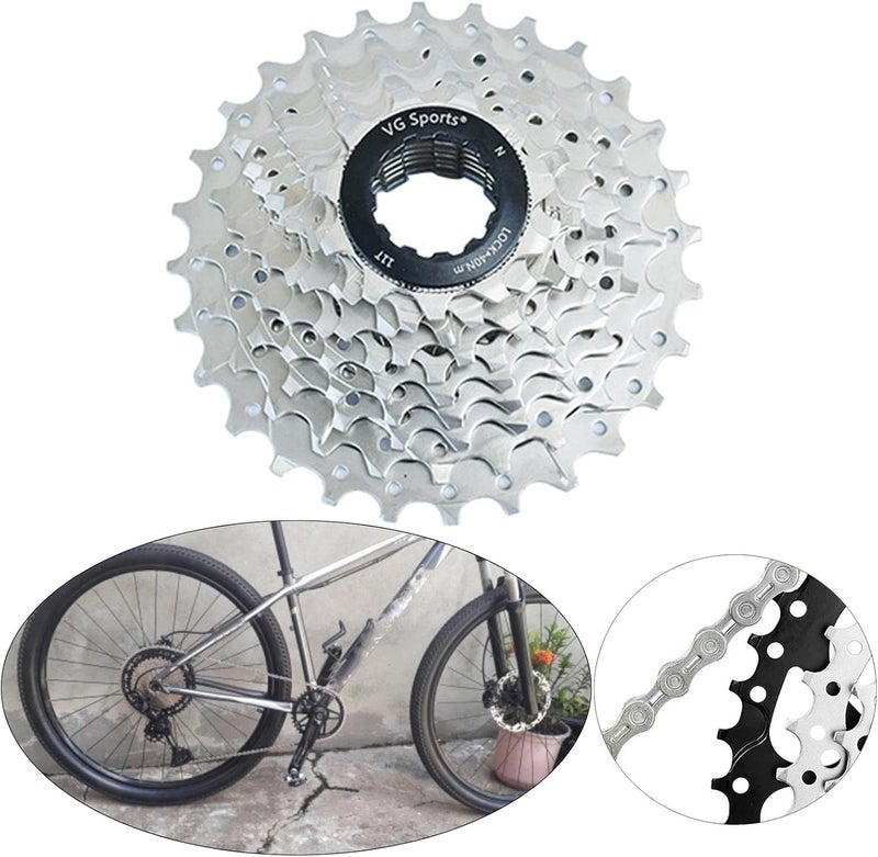 klarako 8 9 10-speed multiple freewheel, 11-25T/46 tooth Bike High Strength Anti-rust Flywheel Cassette Gear Sprocket Replacement Bicycle Repair Parts - Image 4