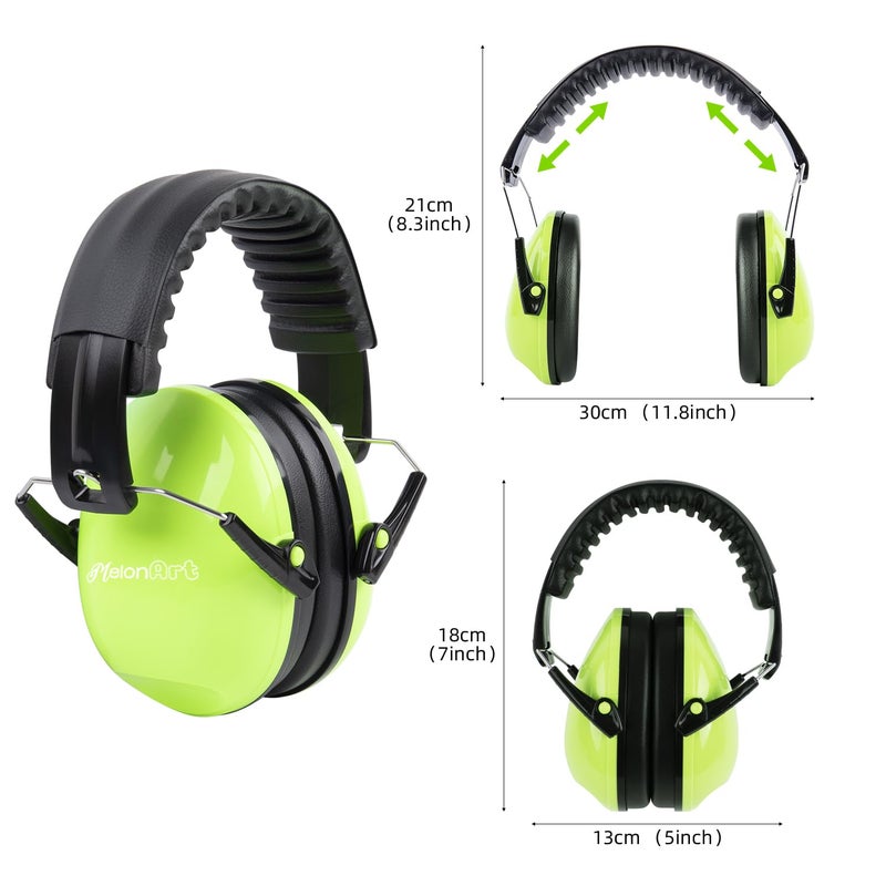 MelonArt Kids Ear Protection Ear Muffs Noise Cancelling Headphones for Kid Toddler Adult Autism Sensory, 27dB Noise Reduction Earmuffs Hearing Safety for Shooting Monster Truck Concert Fireworks - Image 4