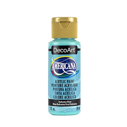 DecoArt Americana Acrylic Paint, 2-Ounce, Bahaman Blue (DA255-3) - Image 1
