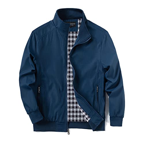 URBANFIND Men's Sports Shell Jacket Lightweight Windbreaker Outdoor Recreation Coat US XL Blue - Image 1