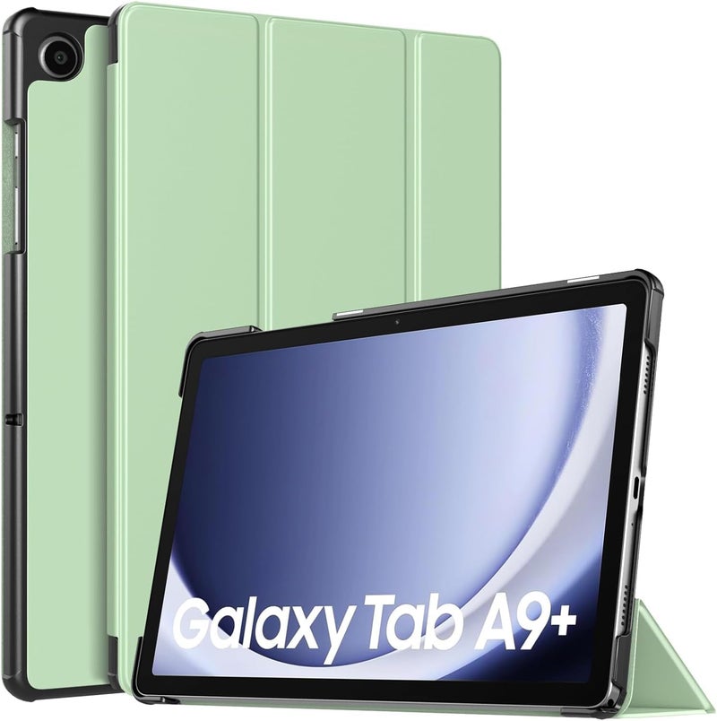 EDNITA Smart Case Cover for Samsung Galaxy Tab A9+/A9 Plus 11 Inch 2023, Slim Lightweight Stand Hard Back Shell Protective Cover for Galaxy Tab A9+ Tablet (Mint Green) - Image 1