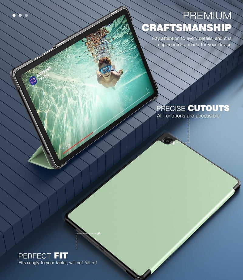 EDNITA Smart Case Cover for Samsung Galaxy Tab A9+/A9 Plus 11 Inch 2023, Slim Lightweight Stand Hard Back Shell Protective Cover for Galaxy Tab A9+ Tablet (Mint Green) - Image 5