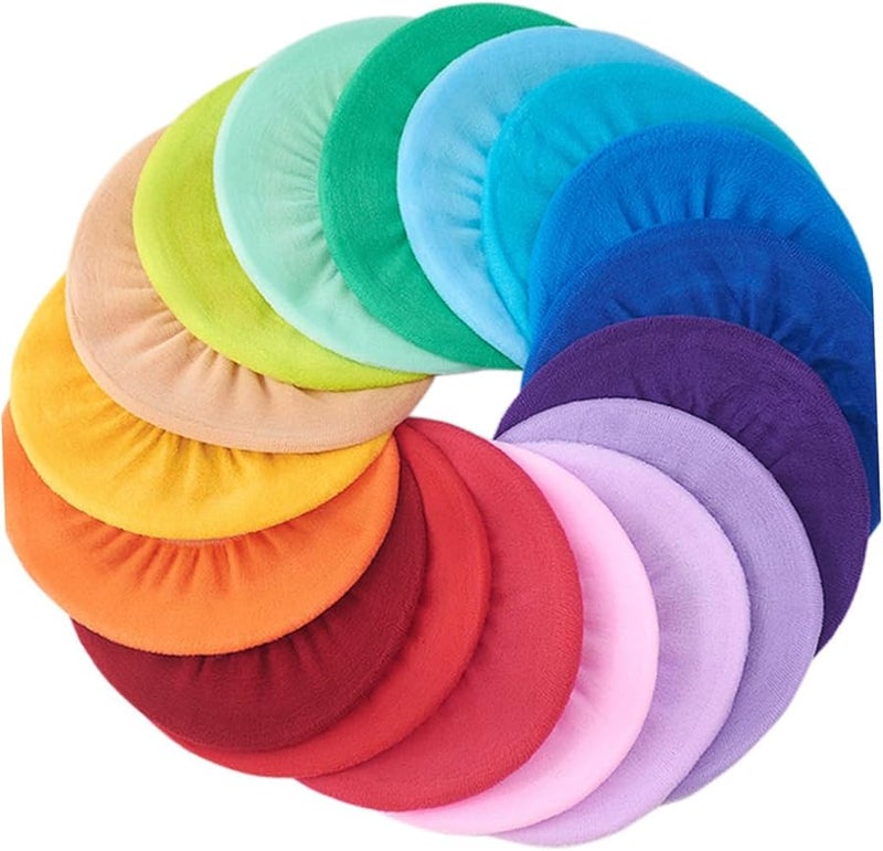 NUOBESTY 5 قطع وسائد ناعمة لغطاء مقعد المرحاض سجاد حمام متين ألوان عشوائية - Image 2