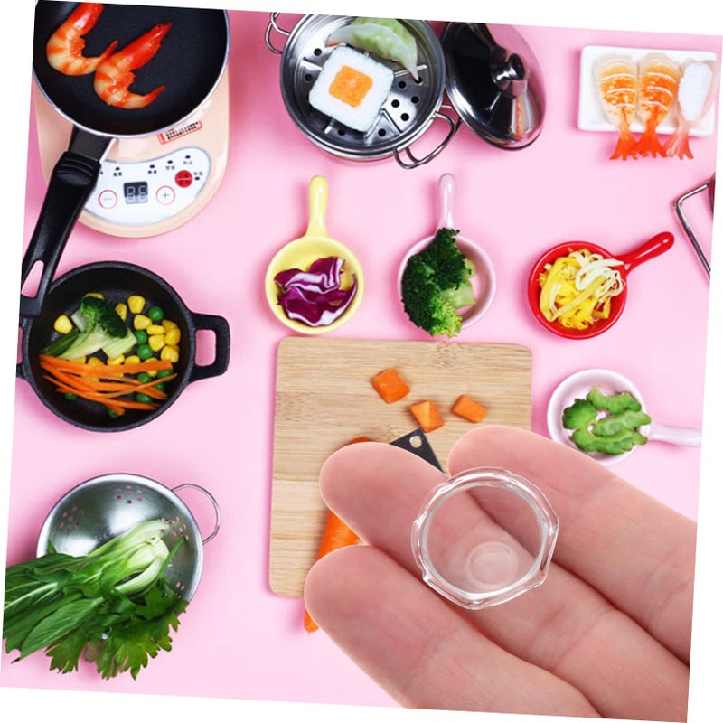 Mini Glass Sauce Bowls Set of 10 Smooth Finish Kids Kitchen Play Condiment Dishes - Image 5