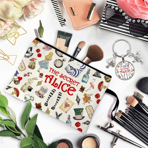 ZHANTUONE Fairy Tale Funny Cosmetic Bag keychain pendant Set, for Travel Toiletry Zipper Storage Pouch Makeup Bag, Motivational Gifts for Friends Coworker Bestie BBF, Movie Lover Fairy Tale Fans - Image 3