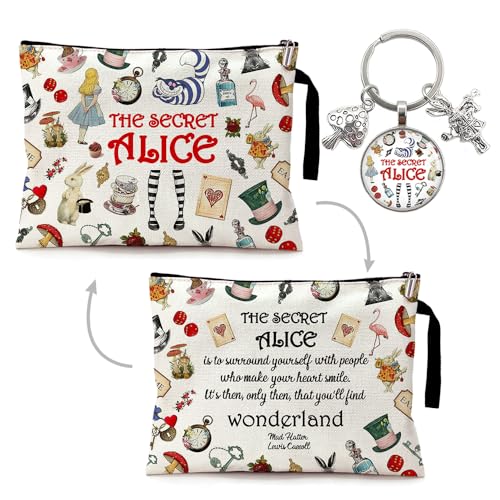 ZHANTUONE Fairy Tale Funny Cosmetic Bag keychain pendant Set, for Travel Toiletry Zipper Storage Pouch Makeup Bag, Motivational Gifts for Friends Coworker Bestie BBF, Movie Lover Fairy Tale Fans - Image 1