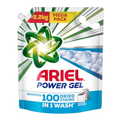 Ariel Power Gel Liquid Detergent for Top Load & Semi Auto – 3.2kg | Removes 100 Dried Stains in 1 Wash | Faster Dissolving | Long-Lasting Fragrance | Color Protection | At the price of Powders - Image 1
