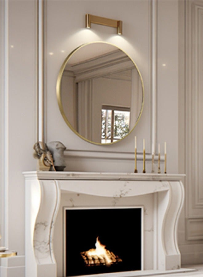 Taimi Elegant Design 90X90cm Vanity Mirror - Gold Metal Frame Makeup Mirror - Its exquisite design is suitable for dressing room, living room, bedroom and decoration - Image 5