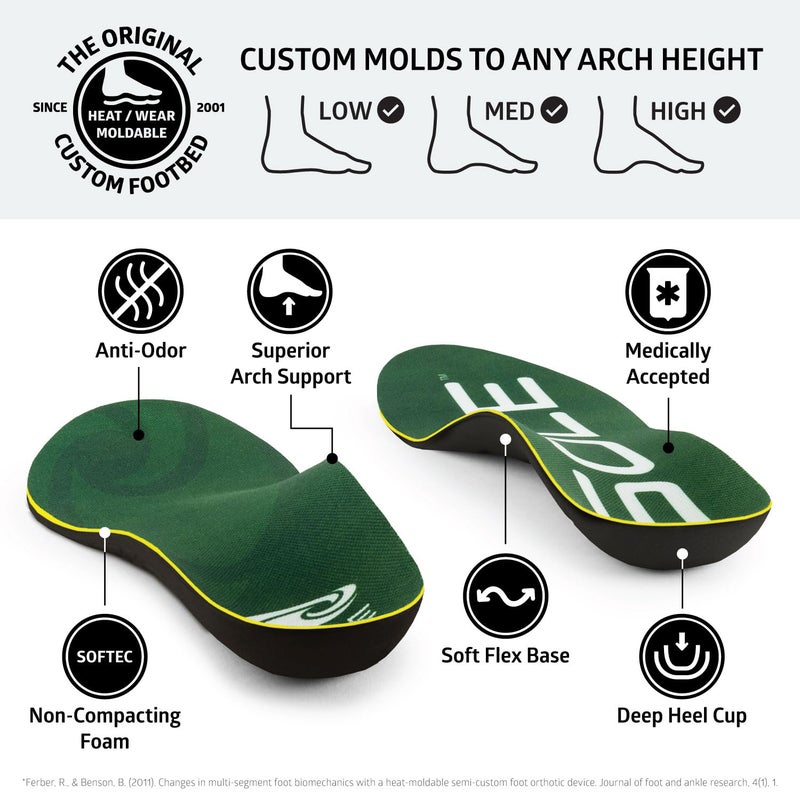 SOLE Everday Insoles - Custom Moldable Orthotic Support for Any Arch Type, Plantar Fasciitis Relief - Medium, 1 Pair - Image 3