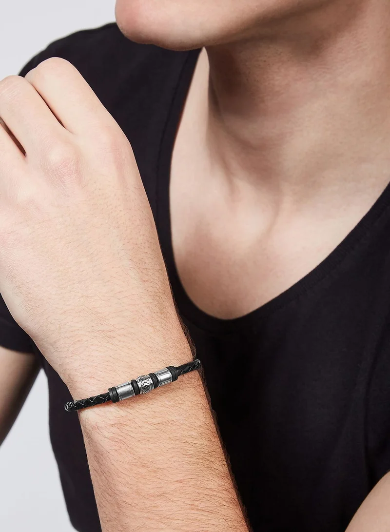 FOSSIL Braided Lobster Clasp Bracelet
