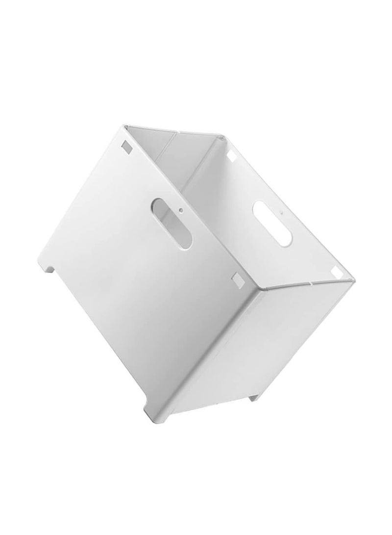 عام سلة غسيل قابلة للطي لتثبيت الحائط ، سلة غسيل قابلة للطي لتثبيت الحائط ، حاوية غسيل ، سلة تخزين مغسلة ، 28 × 18 × 15. 2.0 بوصة (بيضاء) سلة غسيل قابلة للطي - Image 1