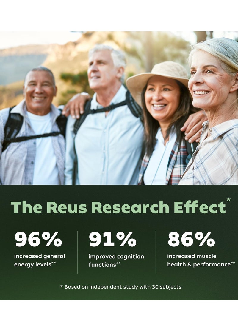 Reus Research NMN Supplement Alternative - Liposomal Nicotinamide Riboside, Resveratrol, Quercetin by Reus Research - High Purity NAD Supplement for Anti-Aging, Energy, Focus - 80 Capsules