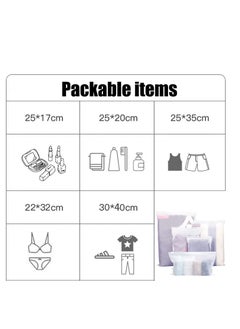 Travel Storage Bags, Clothes Packaging Bags, Reusable Plastic Ziplock Bags,  Frosted Waterproof Resealable Clothing Zipper Bags Pouch for Travel Clothes  Shoes Cosmetics Storage Bag