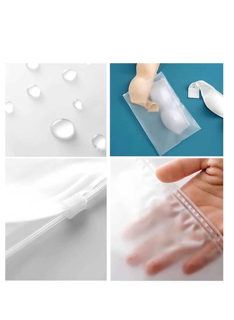 Excefore - Reusable Ziplock Bags, Travel Clothes Storage Bags, Plastic Hospital Bags Maternity Essentials, Frosted Waterproof Multifunctional Storage Pouch, for Clothes, Shoes, Cosmetics(5 Size 24 Pcs) - Image 1