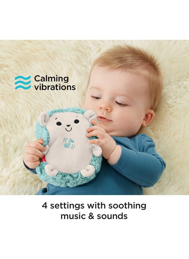 Fisher-Price - Fisher-Price Calming Vibes Hedgehog Soother, Portable Plush Toy Sound Machine with Vibrations for Newborn Babies - Image 1