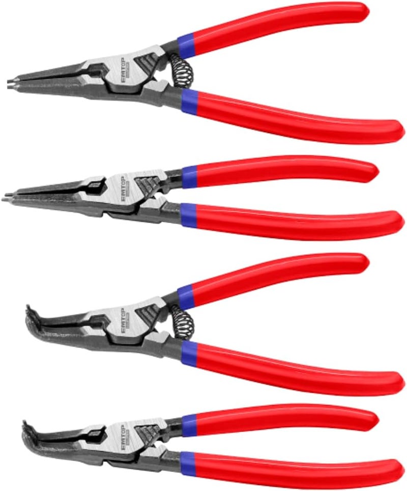 EMTOP EPLSC7411 Snap Ring Pliers for Hole and Shaft Pliers Set, Circlip Pliers, DIY Work - Image 1