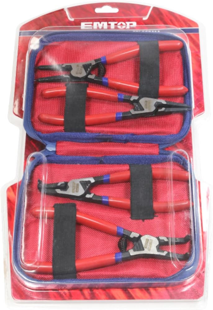 EMTOP EPLSC7411 Snap Ring Pliers for Hole and Shaft Pliers Set, Circlip Pliers, DIY Work - Image 2