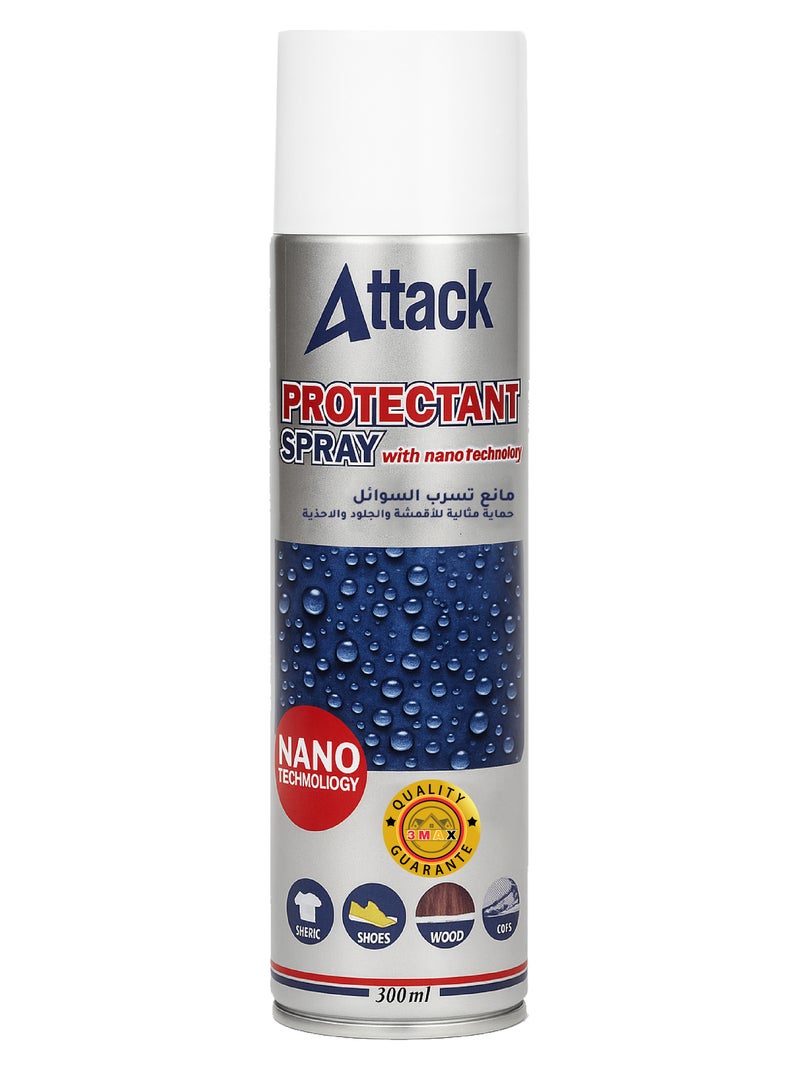 Attack Nano Spray – Liquid-Repellent and Protective Coating for Natural and Synthetic Leather and All Types of Fabrics – Suitable for Car Seats and Upholstery, Heat and Dirt Resistant - Image 1
