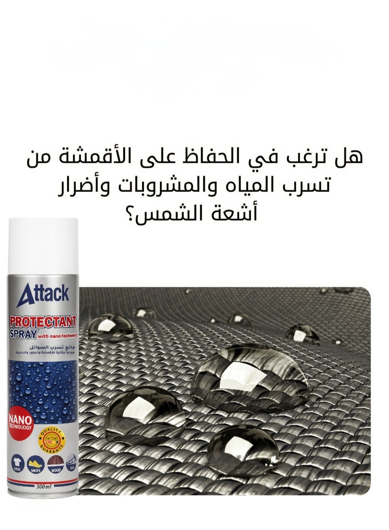 Attack Nano Spray – Liquid-Repellent and Protective Coating for Natural and Synthetic Leather and All Types of Fabrics – Suitable for Car Seats and Upholstery, Heat and Dirt Resistant - Image 2