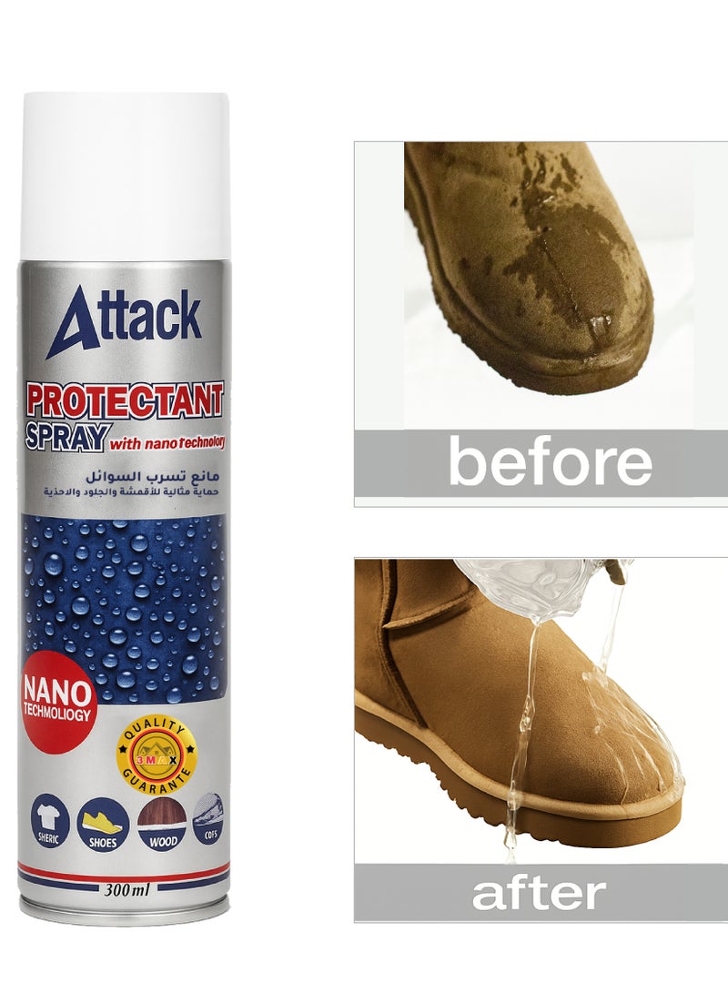 Attack Nano Spray – Liquid-Repellent and Protective Coating for Natural and Synthetic Leather and All Types of Fabrics – Suitable for Car Seats and Upholstery, Heat and Dirt Resistant - Image 3
