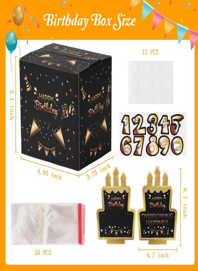 Gusil Birthday Gifts,Money Box for Cash Gift,Happy Birthday Money Gift Box with DIY Stickers for Any Age - Image 5
