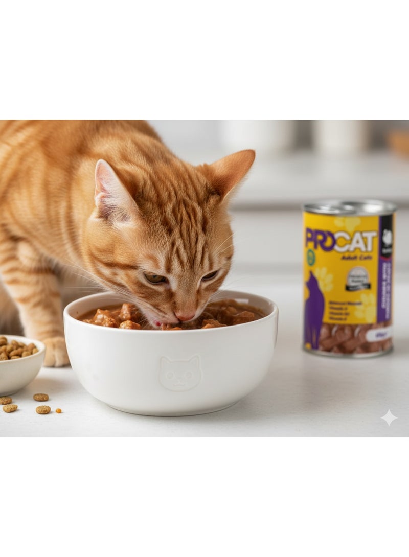 بروكات طعام قطط رطب للبالغين بالرومي – قطع في الصوص غنية بالفيتامينات والمعادن، 415 جم - Image 4