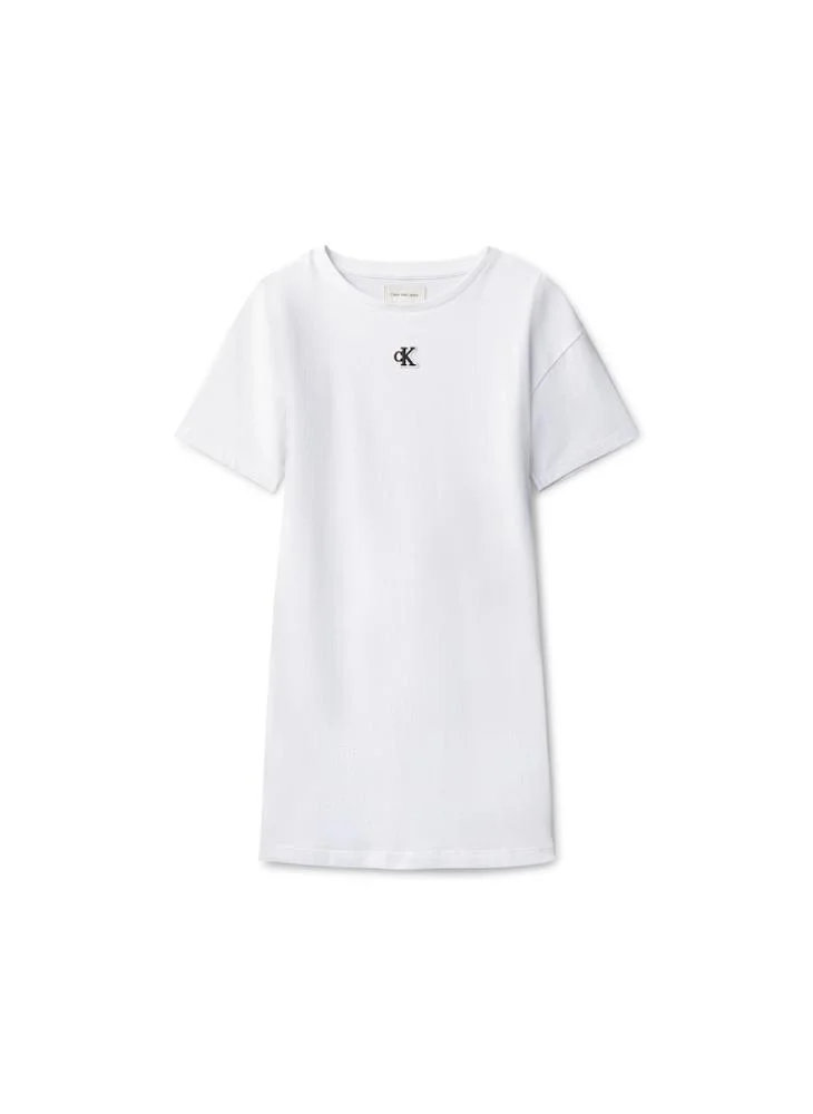 Calvin Klein Jeans white T-shirt Dress for Women | Best Price UAE