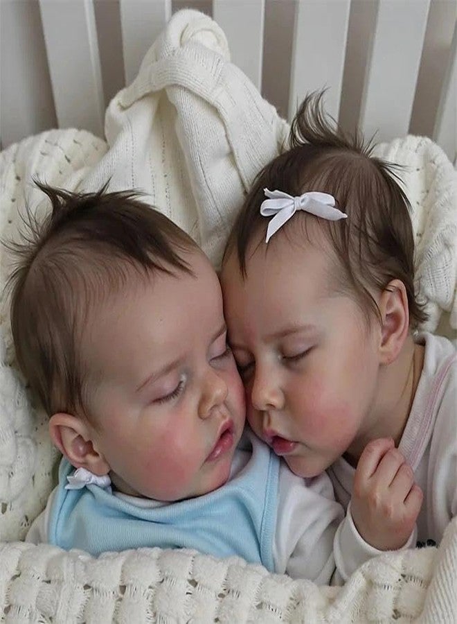 Zero Pam Reborn Baby Dolls Silicone Full Body Twins-18 in Realistic Baby Doll, Anatomically Correct Girls, Real Life Babys Dolls, Lifelike Babys Doll, Silicone Babies for Girls with Accessories - Image 5